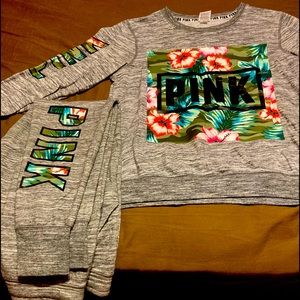 Authentic Pink Jogger Set size medium.